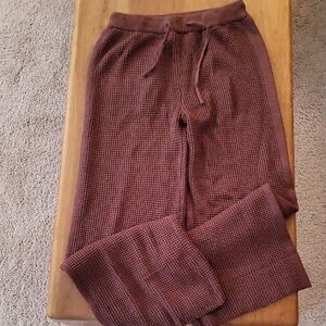 BRAND NEW ~ Brown Waffle Knit Lounge Pants